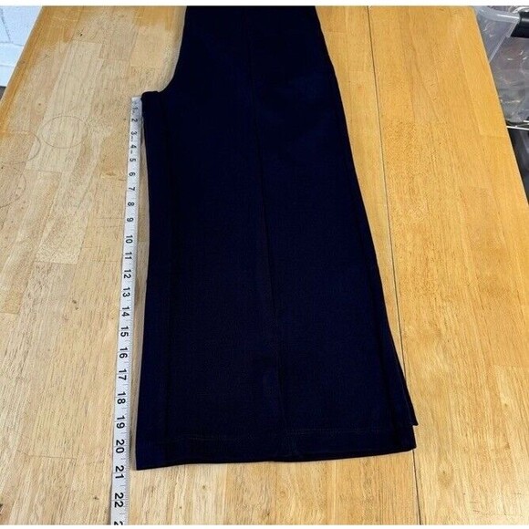 Tapata Wide Leg Capri Pants Navy Versatile Pockets High Waist Casual Large NEW - Picture 11 of 14